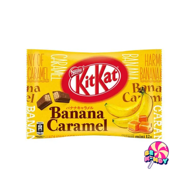 BOLSA KIT KAT MINI BANANA CARAMELO 118,8G(11U)