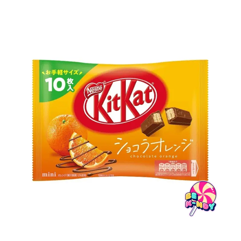 BOLSA KIT KAT MINI CHOCOLATE ORANGE 99G (10U)