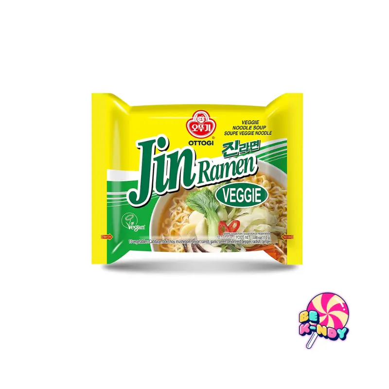 JIN RAMEN VEGGIE VEGETARIANO 110G UNIDAD