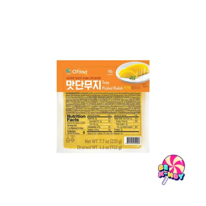 JONGGA PICKLED YELLOW RADISH 220G X 24