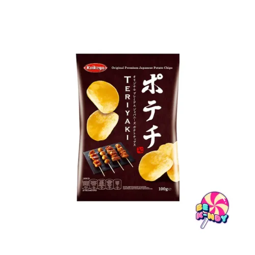 KOIKEYA POTATO CHIPS TERIYAKI 12 X 100 G
