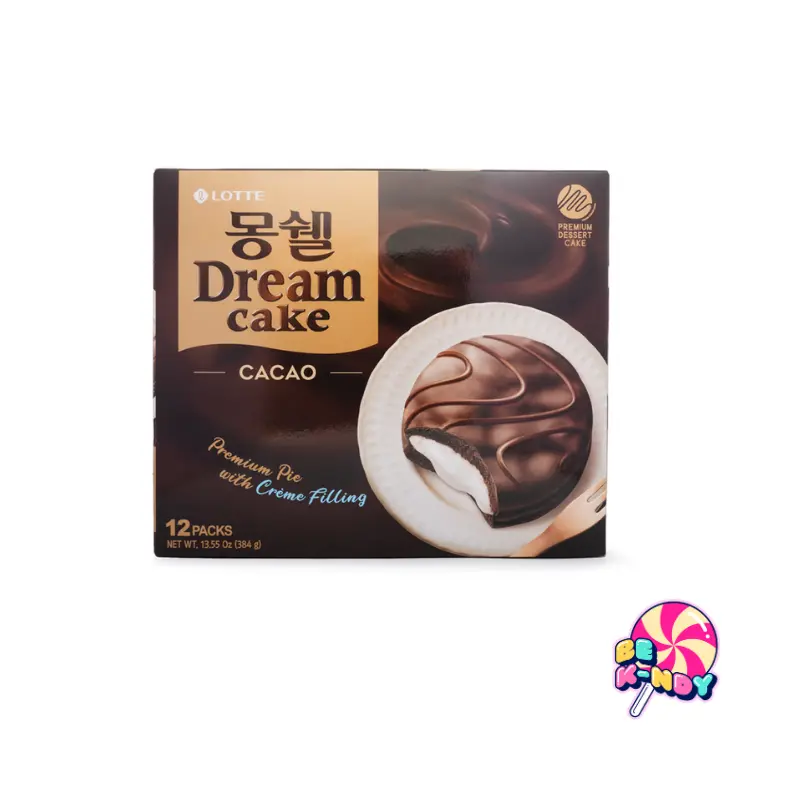 LOTTE MONCHER CACAO CAKE 12-PACK 8X384G