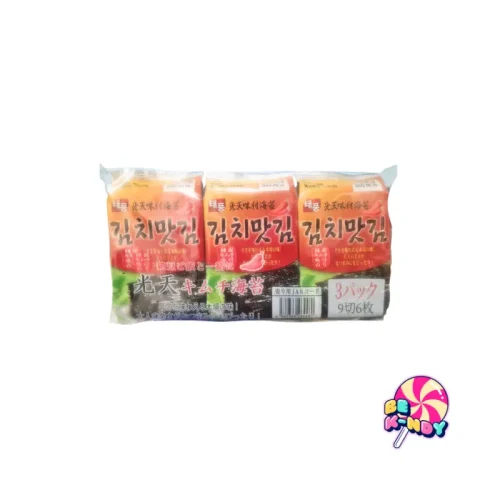 NH ROASTED SEASONED LAVER KIMCHI FL 3X4G