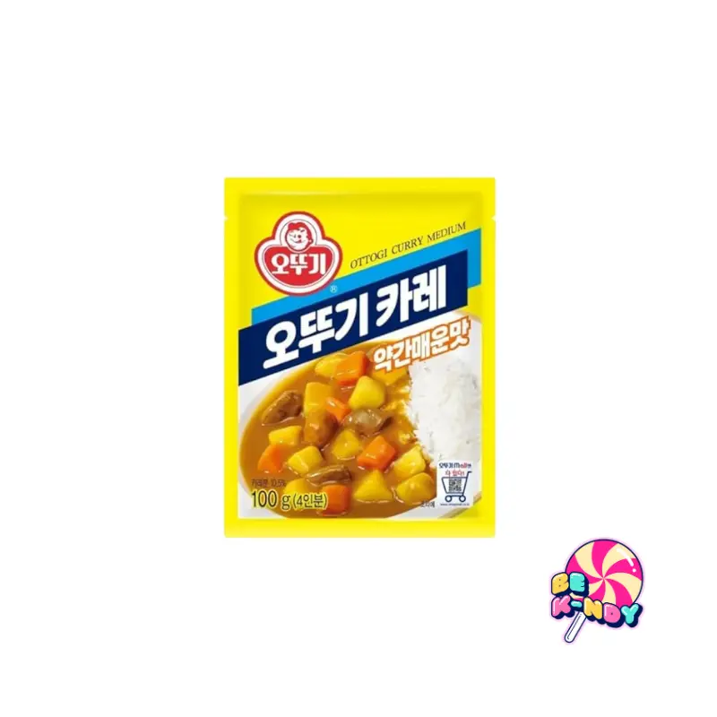 OTTOGI CURRY MEDIUM HOT 1KG X 10
