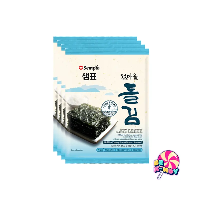 SEMPIO ROASTED SEAWEED DOL GIM  PACK 4X20G
