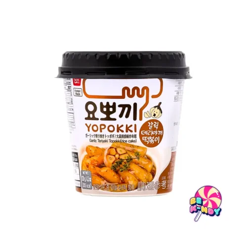 YOPOKKI RICECAKE CUP GARLIC 30X120G