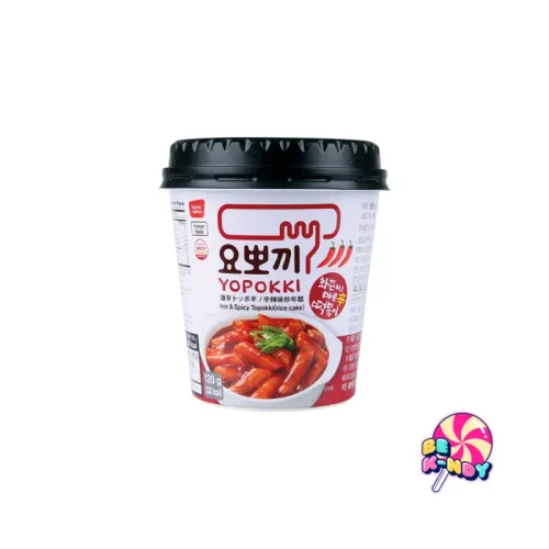 YOPOKKI RICECAKE CUP HALAL SPICY 120G