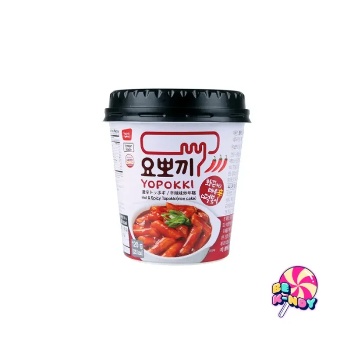 YOPOKKI RICECAKE CUP HALAL SPICY 120G