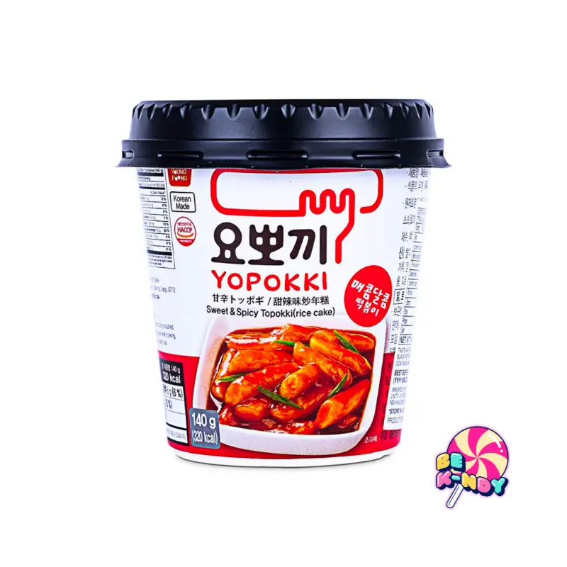 YOPOKKI RICECAKE CUP SWEET&SPICY 120G