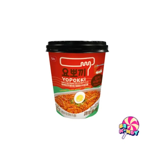 YOPOKKI RICECAKE&RAMEN CUP KIMCHI 145G