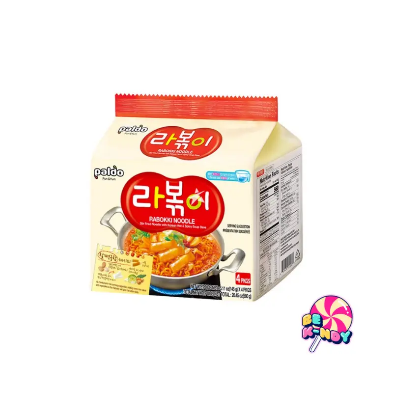 PALDO RAMEN RABOKKI (145G X 4) X 4 MULTI