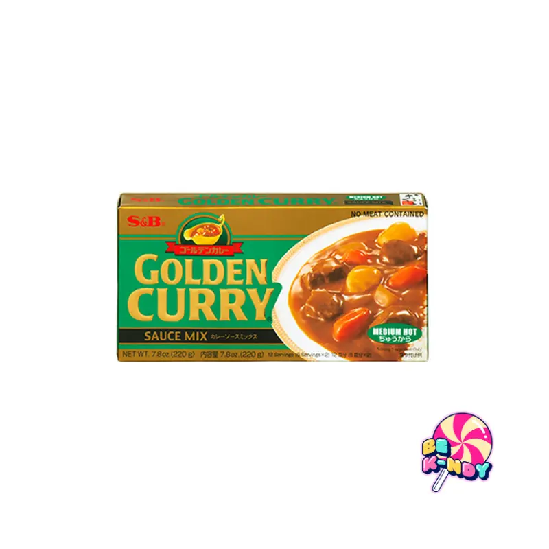 S&B CURRY MEDIUM HOT  220G