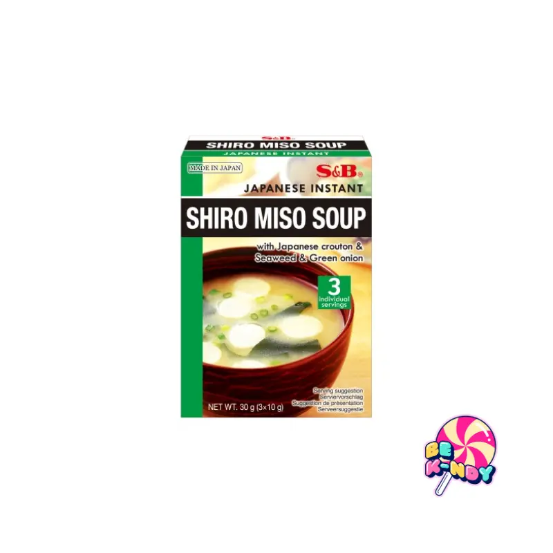 S&B INSTANT SHIRO MISO SOUP 3 PORTIONS 30G