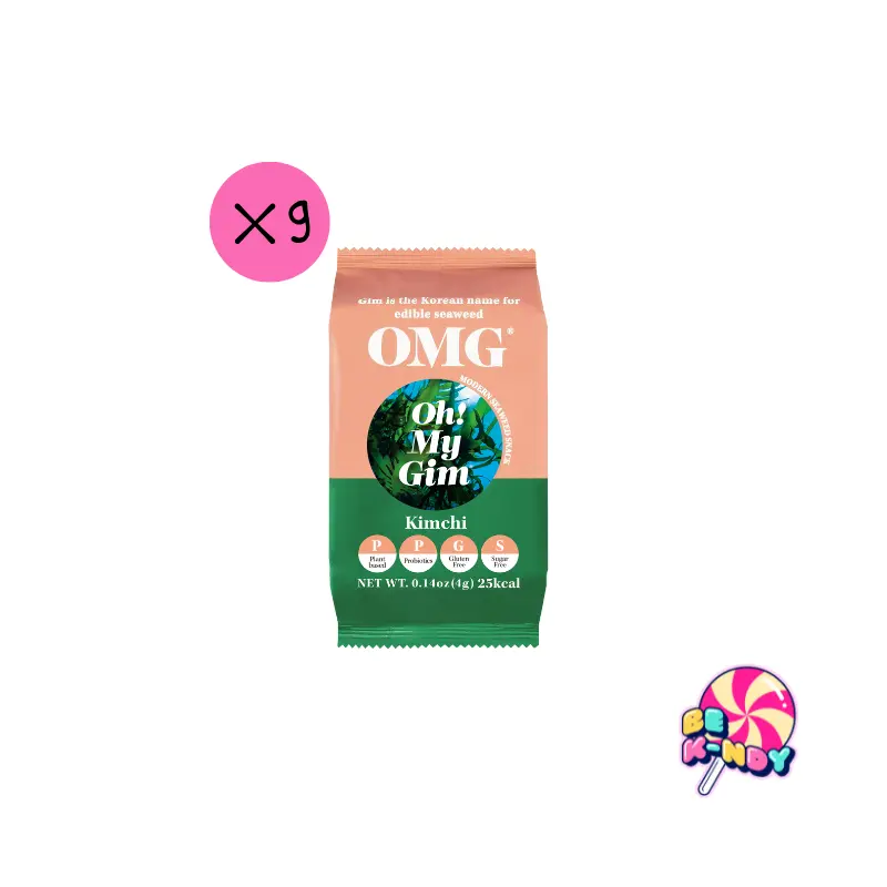 OMG OHMYGIM SEASONED SEA SALT Y KIMCHI 9x4G