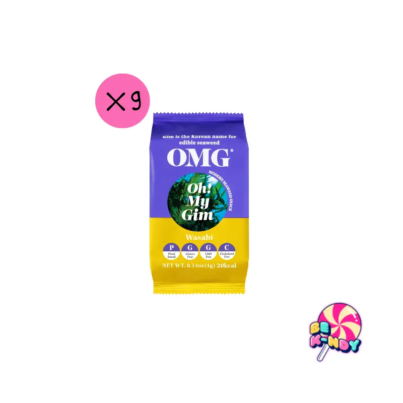 OMG OHMYGIM SEASONED SEA SALT Y WASABI 9x4G