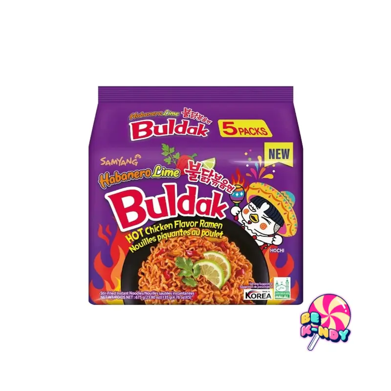 SAMYANG HOT CHICKEN HABANERO LIMA RAMEN 8x5x135g MULTI