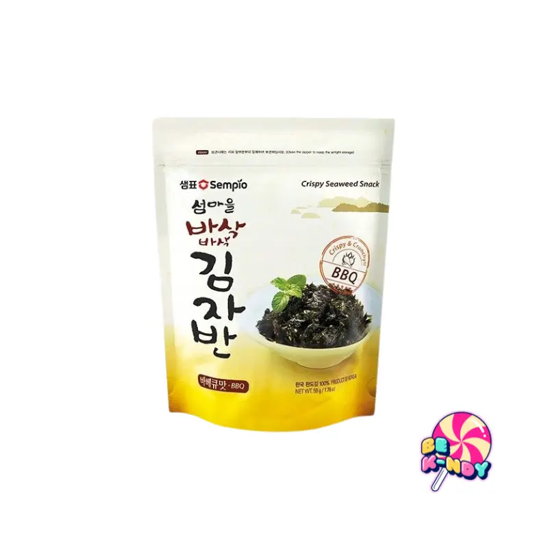 SEMPIO CRISPY SEAWEED SNACK BBQ 12X50G (KIMJABAN) - Imagen 2