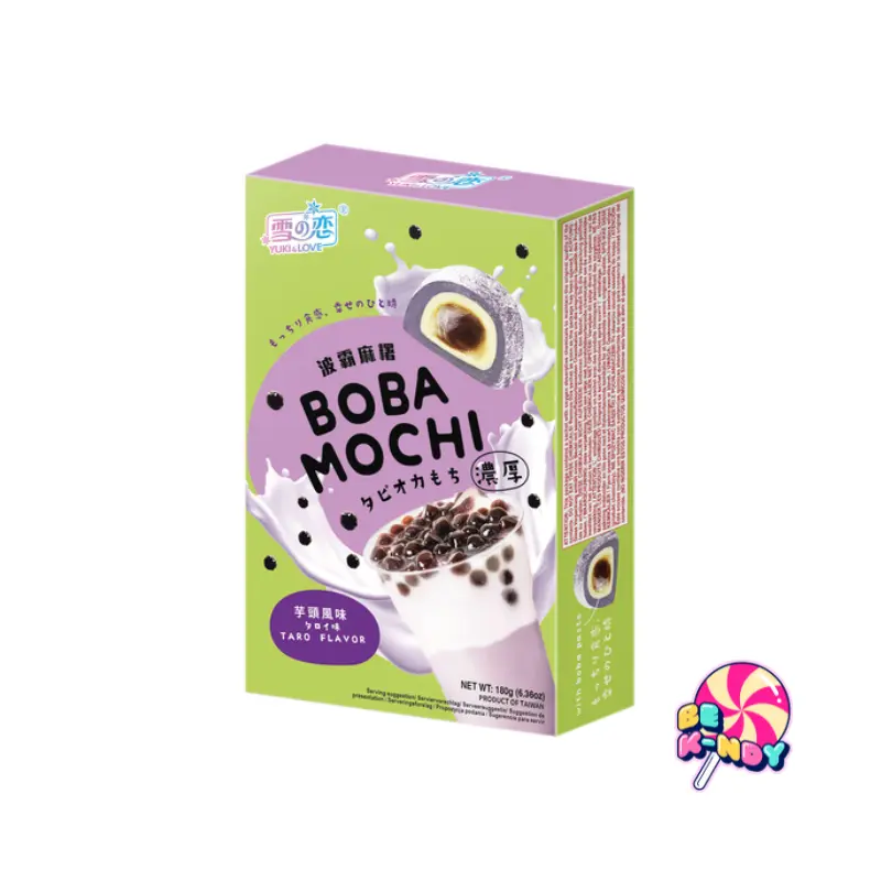 YUKI & LOVE BOBA MOCHI CAKES TARO 180G X 12