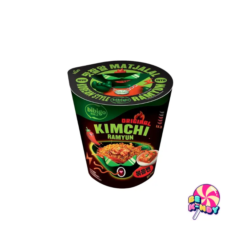 BIBIGO ORIGINAL KIMCHI RAMEN CUP 8X98G